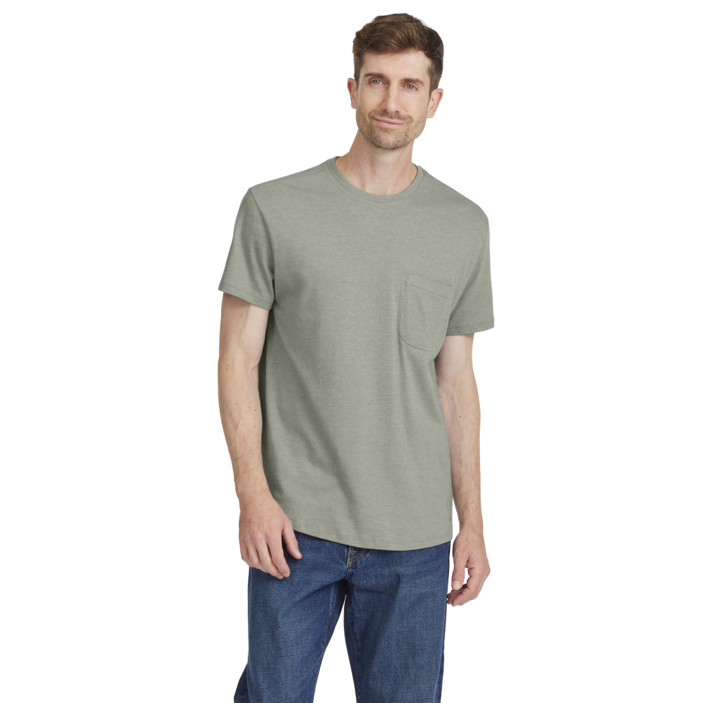 Men's Soft Merino Tee - Hazy Pine