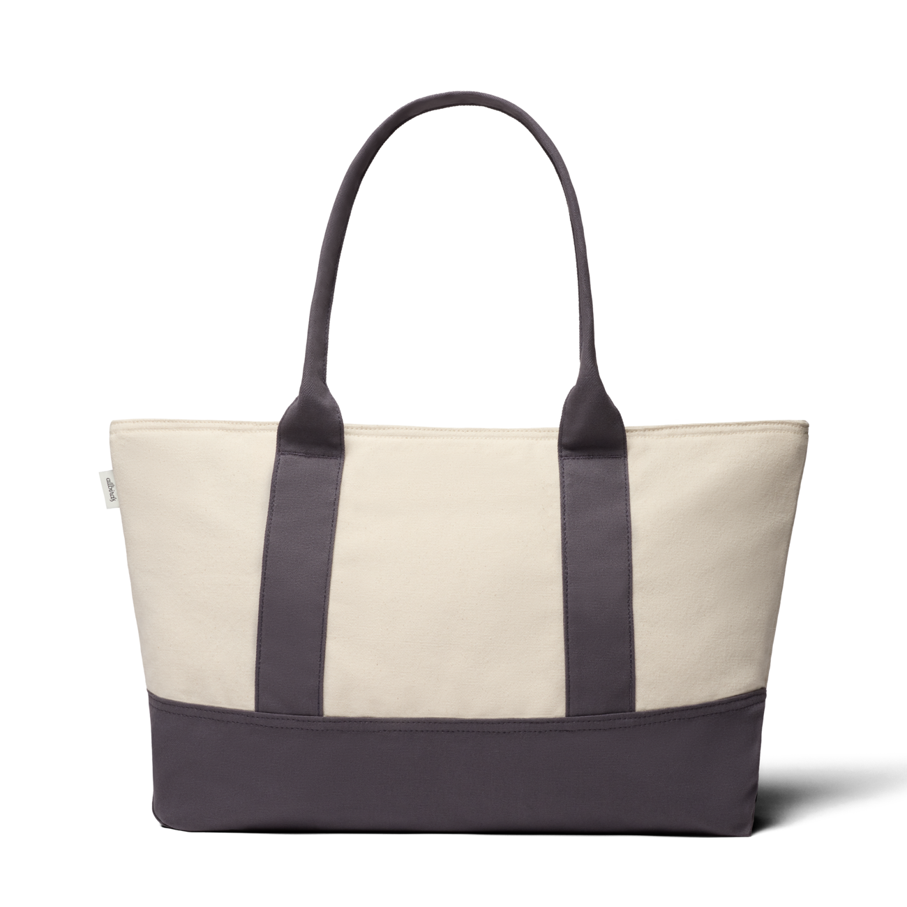 Canvas Tote Bag - Natural White/Natural Grey - Image 2